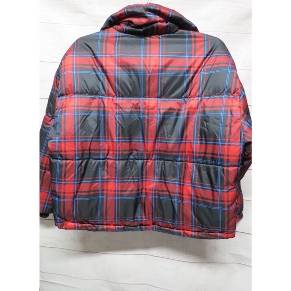 Arizona Juniors Size Small Red Black Plaid Puffer Coat NWT - Picture 8 of 8
